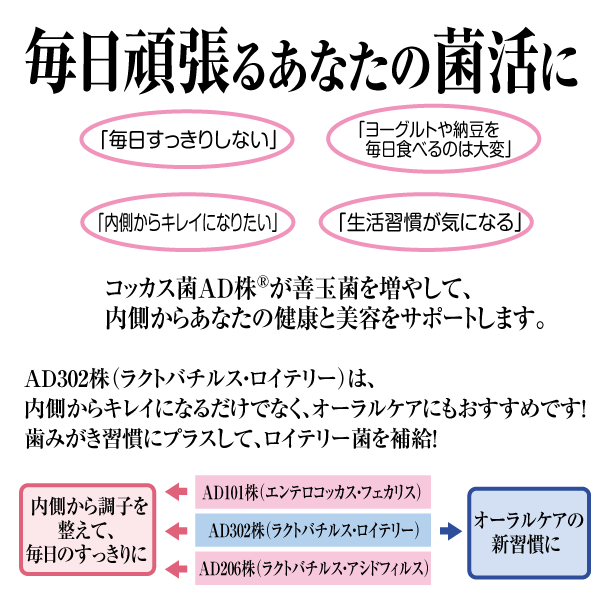 毎日頑張るあなたの菌活に